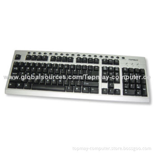 Multimedia Keyboard with 18 Hot Keys, Available in Various Colors